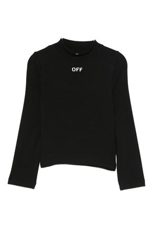 tshirt in cotone nero OFF WHITE KIDS | OGAB00AF25JER0011001